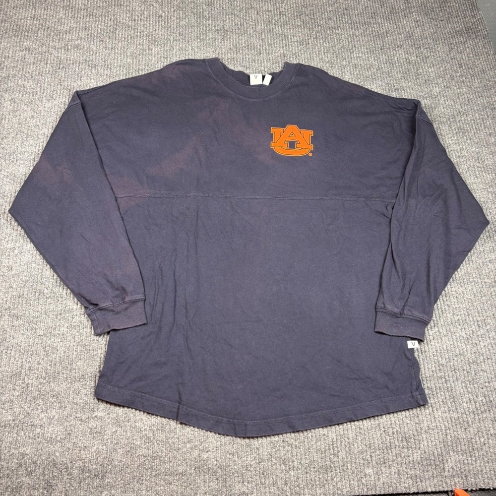 Venley Shirt Women's L Auburn Tigers Spirit Jersey Navy Blue College‎